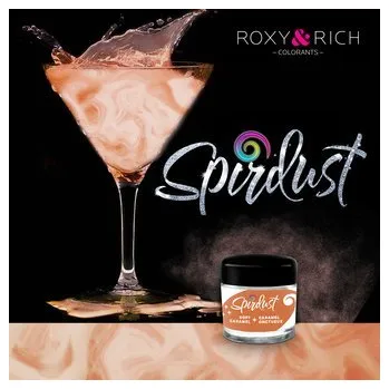 Přisada na vaření a pečení Metalická barva do nápojů Spirdust karamelová 1,5g - Roxy and Rich
