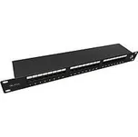 Solarix Patch panel Solarix 24 x RJ45 CAT5E STP 1U SX24-5E-STP-BK-N