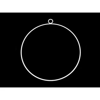 Lapač snů Kovový kruh na lapač snů / k dekorování Ø25 cm - 2 bílá