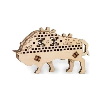 Dřevěná hračka Puzzle Drewniane 3D Żubr