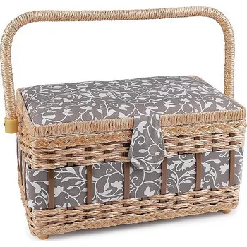 Organizér galanterie Kazeta / košík na šití čalouněný