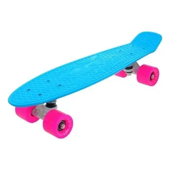 Pennyboard Penny board 22" SULOV® NEON SPEEDWAY sv.modrý-růžový