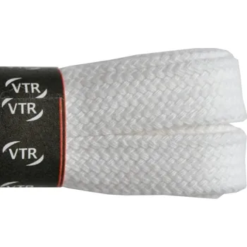 Tkaničky do bot Bavlněné tkaničky ploché bílé, délka 60 cm