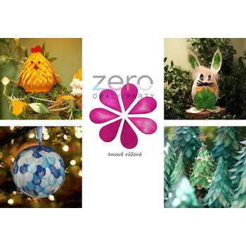 Velikonoční dekorace Plátky osikové 3 cm (300 ks) - tm. růžová