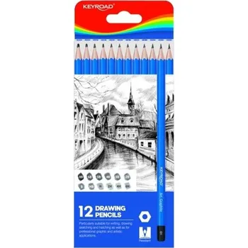 Set školních potřeb Ołówki do szkicowania różne twardości 12szt