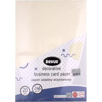 Set školních potřeb Papier wizytówkowy A4/20K kremowy Duży Młotek