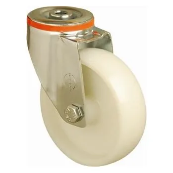 Pojezdové kolečko NNA 080/QR Otočné polyamidové kolo s otvorem EM04ZKZ080