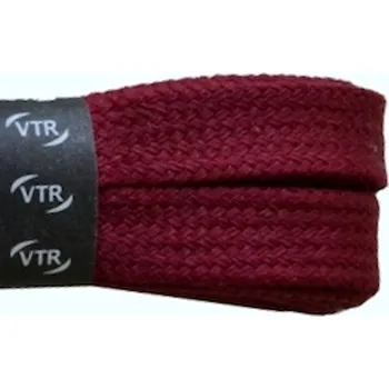 Tkaničky do bot Bavlněné tkaničky ploché vínové, délka 100 cm