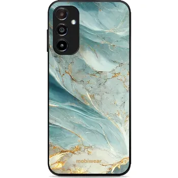 Pouzdro na mobilní telefon Lesklý kryt Mobiwear Glossy - Samsung Galaxy A14 5G / LTE - G022G Zelenkavý a zlatavý mramor (Prémiové lesklé pouzdro, obal, kryt Mobiwear Glossy na mobil Samsung Galaxy A14 5G / LTE - G022G Zelenkavý a zlatavý mramor, materiál Plast + TPU silikon - krytí
