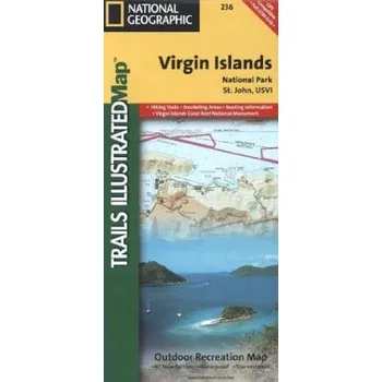 National Geographic Trails Illustrated Map Virgin Islands National Park, St. John, USVI