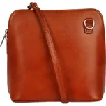 Malá dámská kožená kabelka 133 přírodní hnědá - camel