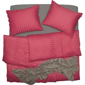 Povlečení SCANquilt povlečení ELEGANT červená 140 x 200/70 x 90 cm