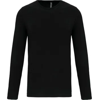 Kariban K3016 Pánské elastické tričko s dlouhým rukávem černá - L