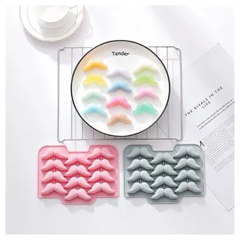 Forma na pečení Silikonová forma na bonbony knír - Cakesicq