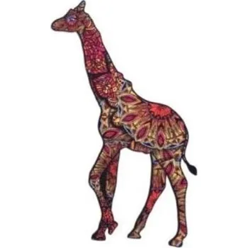 Dřevěná hračka Puzzle drewniane eko 55 Cętkowana żyrafa A4