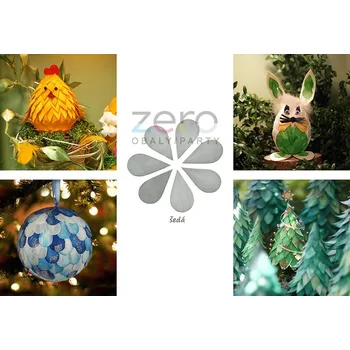 Velikonoční dekorace Plátky osikové 3 cm (300 ks) - šedá