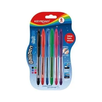 Set školních potřeb Długopis Ball Pen Soft Jet 0,7mm 6 kolorów