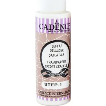 Speciální výtvarná barva Cadence Krakelovací médium Cadence Transparent Spider Crackle, 70 ml