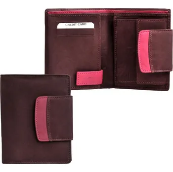 Dámská kožená peněženka 80630 bordó