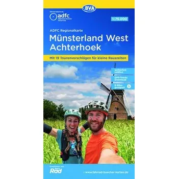 ADFC-Regionalkarte Münsterland West / Flusslandschaft Achterhoek, 1:75.000, mit Tagestourenvorschlägen, reiß- und wetterfest, E- - Allgemeiner Deutscher Fahrrad-Club e.V. (ADFC)