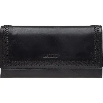 Dámská peněženka LAGEN kožená 9772 černá BLK
