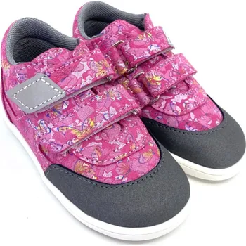 Dívčí polobotky Jonap 051 SV růžová motýlci 21, Vnitřní délka boty: 13,6 cm, Vnitřní šířka boty: 6,2 cm