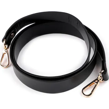 Koženkový popruh / ucho na kabelku s karabinami šíře 2,4 cm