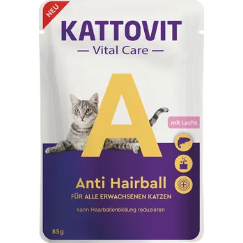 Krmivo pro kočku Kattovit Vital Care Anti Hairball Pouches 12 × 85 g