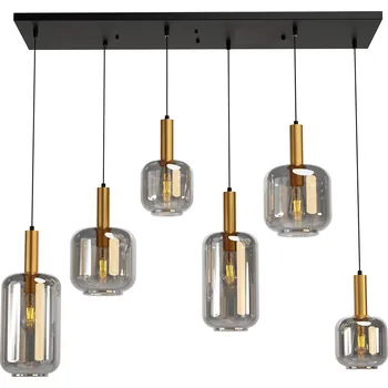 Smarter Závěsné svítidlo Brina se šesti stínidly, d.114cm