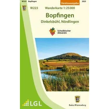 Bopfingen - Dinkelsbühl, Nördlingen. Wanderkarte 1:25.000 - Schwäbischer Albverein e.V. Lichtensteingau