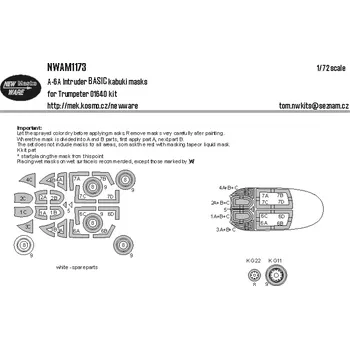 Plastikový model New Ware 1/72 Mask A-6A Intruder BASIC (TRUMP)