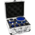 Korunkový vrták diamantový, sada 6ks, 6-68mm GEKO