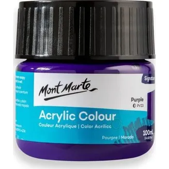 Vodová barva Mont Marte akrylová barva,100ml, tm. fialová (Purple)
