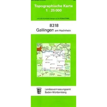Topographische Karte Baden-Württemberg Gailingen am Hochrhein