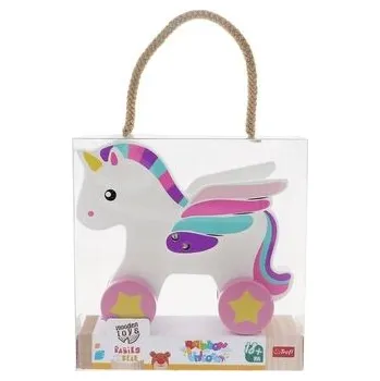 Dřevěná hračka Zabawka drewniana - Rainbow Unicorn TREFL