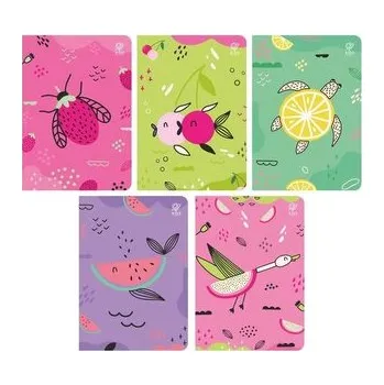 Set školních potřeb Zeszyt A5/16K 3-linia kolor Fruits (10szt)