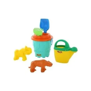 Hračka na písek Sada na písek č. 529: Kbelíček velký tvar hrad: sítko /+1