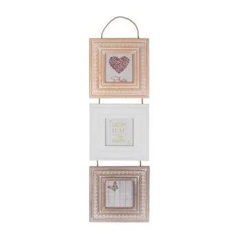 Rám na obraz HOME DECOR Sada rámečků LACEWORK 10 x 10 cm, na 3 fotky