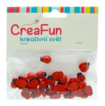 Dřevěná hračka SPARKYS - Dřevěné dekorace berušky, 40 ks