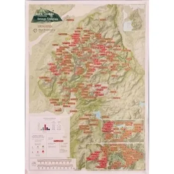 Cestování Snowdonia Rock Climbs Collect & Scratch Print - Maps International