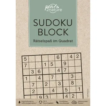 Sudoku-Block - Rätselspaß im Quadrat - Pen2nature