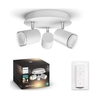 Bodové svítidlo Hue WA Adore koupelnové bodové LED svítidlo 3xGU10 5W 350lm 2200-6500K IP44 bílé + ovladač