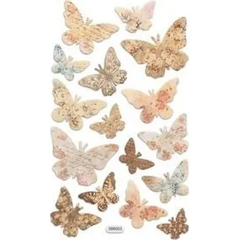 Set školních potřeb Naklejki z pianki motyle 16szt