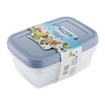 Dóza na potraviny HRANATÁ DÓZA NA POTRAVINY MODRÁ 3 KS - 3X1,2L