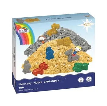 Dětské zboží Piasek magiczny brokatowy 1000g foremki FIORELLO