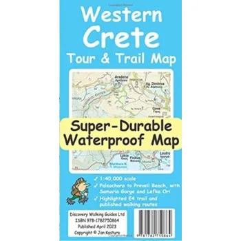 Western Crete Tour & Trail Super-Durable Map - Davis, Charles; Kostura, Jan