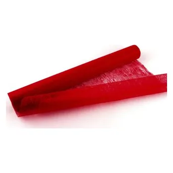 Svatební dekorace Vlizelin aranžerský a svatební 50cm x 8m ČERVENÝ