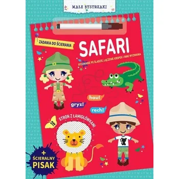 Hlavolam Małe bystrzaki. Zadania do ścierania. Safari - praca zbiorowa