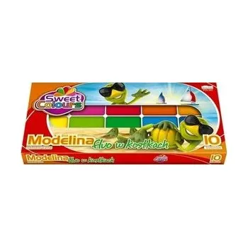 Set školních potřeb Modelina w kostkach fluo 10 kolorów