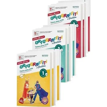 Předškolní výuka Ortograffiti z Bratkiem 1-3. Wersja 90 minut - Izabela Mańkowska